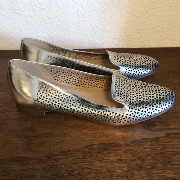 J.Crew Silver Cleo Loafer - Picture 2 of 5